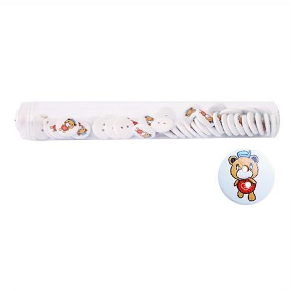 Пуговицы деревянные Мультяшные персонажи 18мм 50 шт, Мишка 26