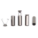 Наконечник для шнура металл шестигранный 20х7 мм, металл, чер.никель, 6660-0100, 20 шт