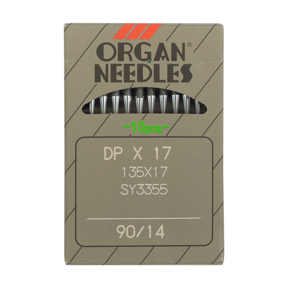 Иглы для промышленных швейных машин Organ DP*17 10 шт, 090