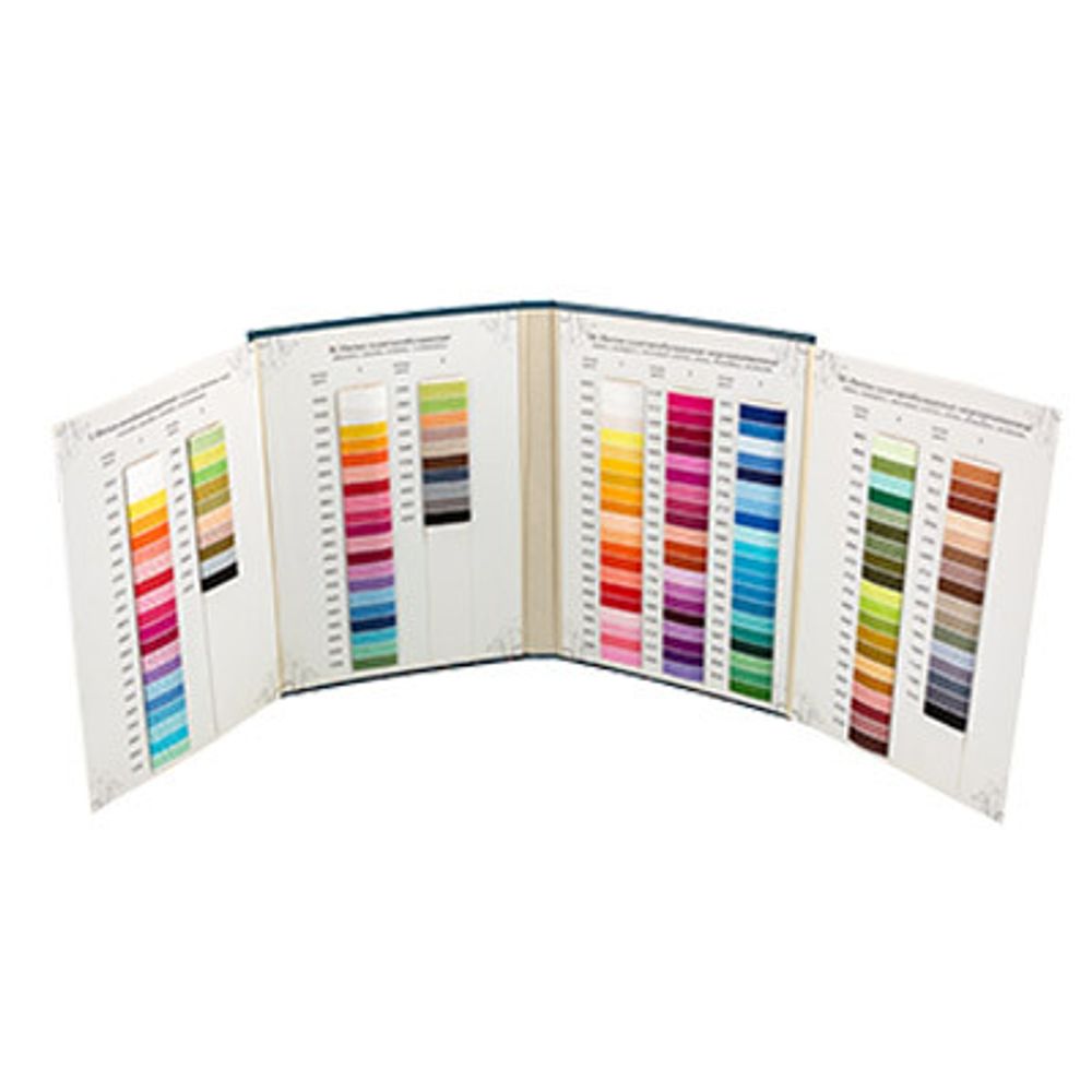 _01_ Карта цветов ниток: Нитки для вязания ПНК им.Кирова №1