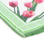 Салфетки 33х33см, 2-х слойные 20 шт/упак (тюльпаны), JLC-2PLY