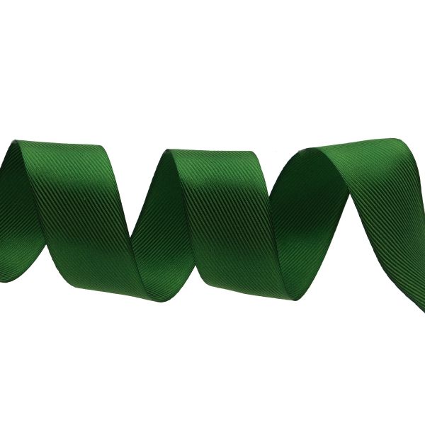 Лента декоративная ёлочка 40.0 мм / 20±1 метров, 75 ярко-зеленый