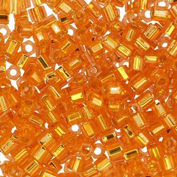 Бисер Toho 11/0 Hexagon 4 (2.2 мм), 25 г (5х5 г), 0030 оранжевый