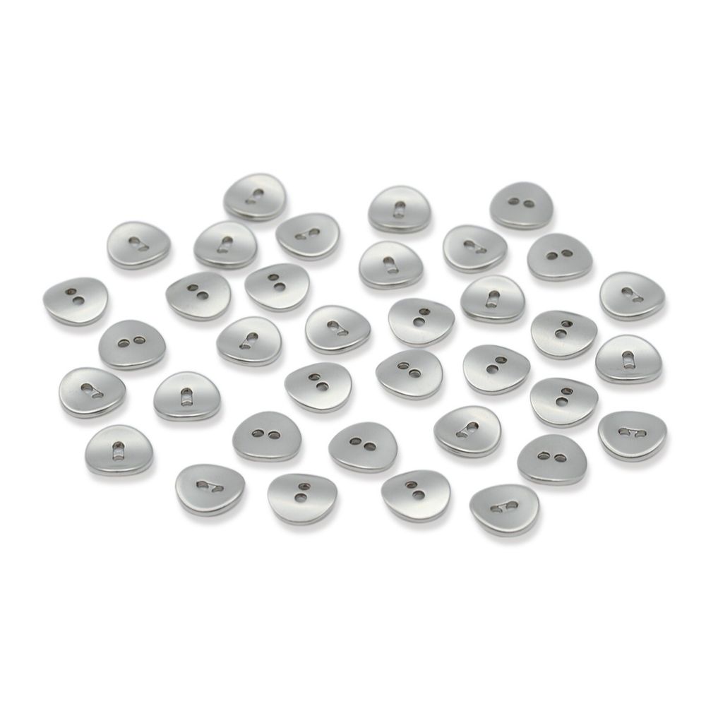 Пуговицы 2 прокола 18L (DS (серебро (никель))), 36 шт, S090149
