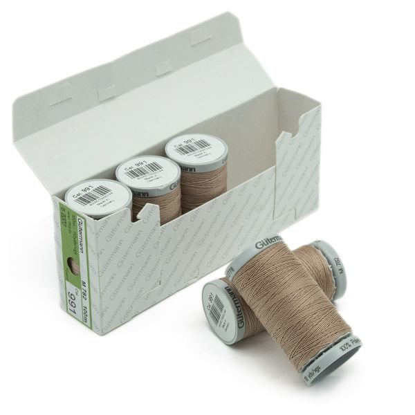 Нитки суперкрепкие Gutermann Extra Strong M782, 100м, 991 розово-бежевая пудра, 5 катушек