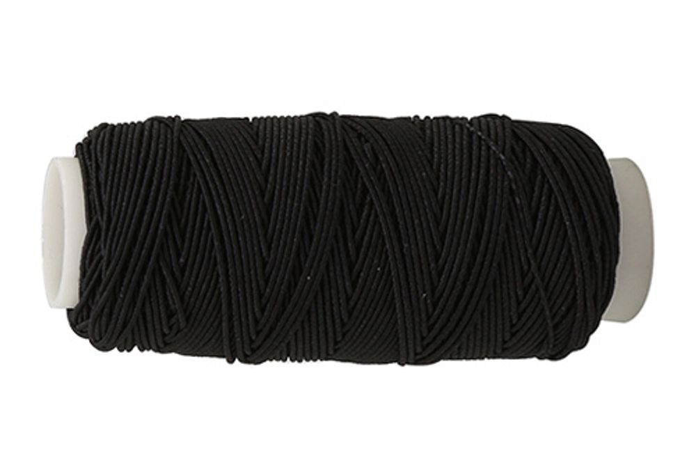 Нитки спандекс ⌀0.6 мм, 0213-5010, черный, 12 катушек