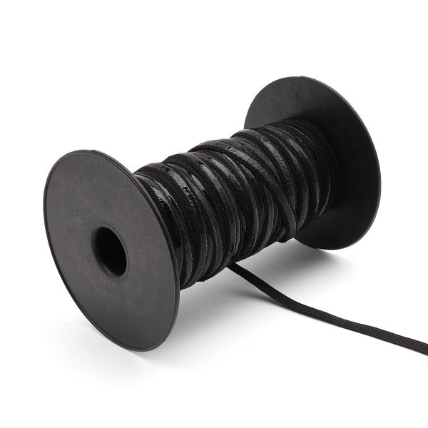 Резинка бельевая (бретелечная) с силиконом 8.0 мм / 50 метров, черный