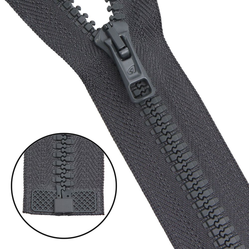 Молния трактор Arta Т6 (6 мм) 1 зам., разъем., 85 см, цв. 123 графит, уп.5 шт