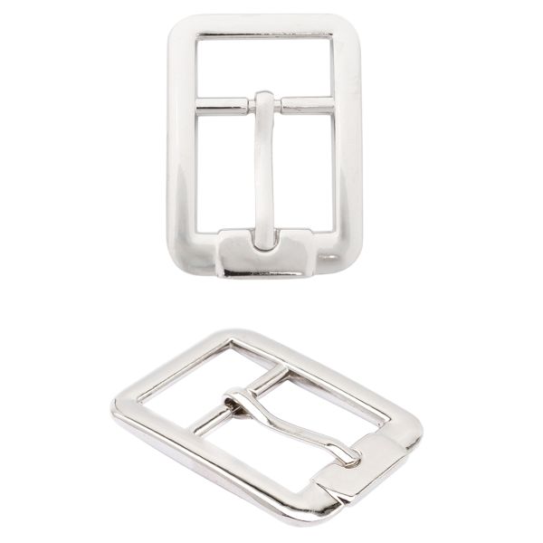 Пряжка ременная металл 20 мм, никель, 10 шт, S090054