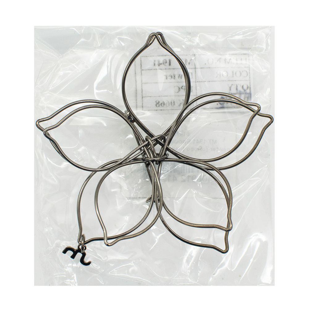 Брошь декоративная 70х70 мм, pewter олово черный никель /TOS/