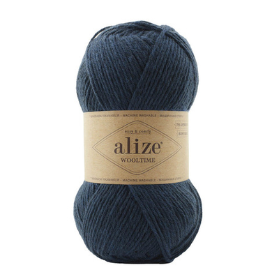 Пряжа Alize (Ализе) Wooltime / уп.5 мот. по 100 г, 200 м, 846 светло-синий
