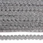 Тесьма 10мм / 16м (серебро), 1093