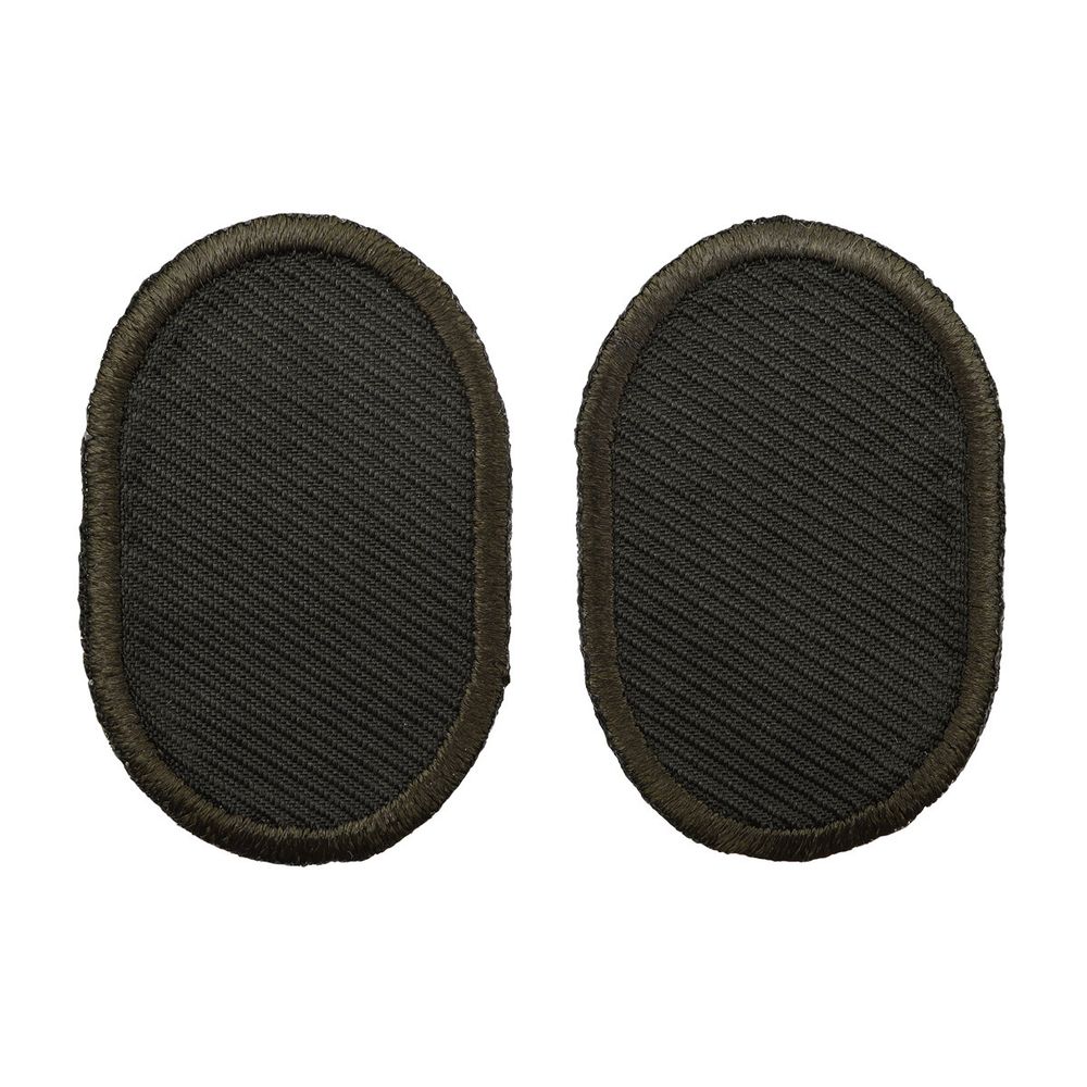 Термоаппликация Овал 5,5х8,5см, уп. 2 шт, цв.хаки