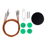 Набор съемных спиц для вязания 10,5см, 10 размеров (3,0мм-6,5мм), дерево