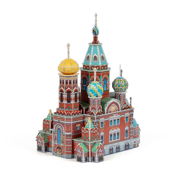 Пазл объемный 3D, 124 элемента, Серия Архитектура, Собор Воскресения Христова, Rezark RAZ-012