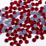 Стразы клеевые акрил 3-3.2 мм, 1х144 шт, SS12 033 красный (siam), Zlatka RS/144