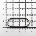 Кольцо овальное металл in 32х11 мм (37х16 мм внешн., никель, 100 шт