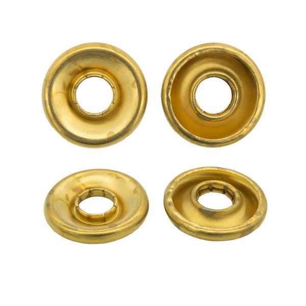 Кнопка клямерная ⌀28.0 мм, золото, (2 часть к S090659), (ЧАСТЬ B), 50 шт, S090660, BIG