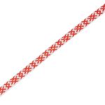 Лента (тесьма) жаккардовая 10.0 мм / 25±1 метров, Славянский орнамент Оберег, рис.9727, белый/красный, С3853Г17