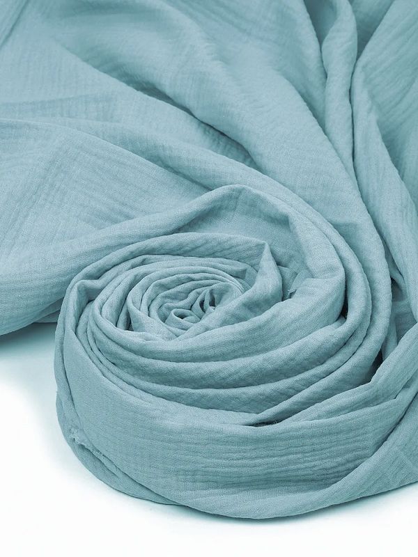 Муслин 125 г/м², 130 см / 2 метра, TBY.Mus.24723.35.2, цв.35 пудро-зеленый