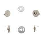 Кнопка магнитная металл ⌀10.0 мм, никель, 20 шт