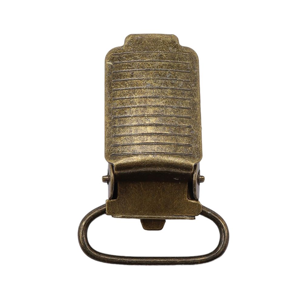 Клипса для подтяжек полоса 20.0 мм, сталь (антик), 20 шт