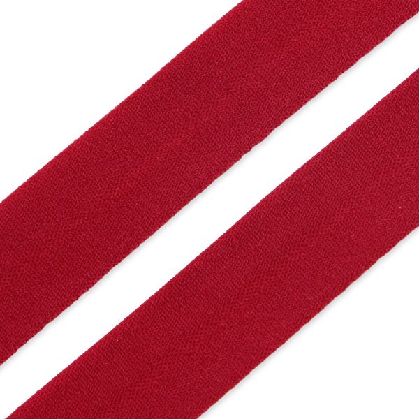 Косая бейка трикотажная 15 мм / 132±1 метра, 0511-0071, C520 темно-красный