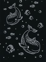 Набор для творчества Гравюра-блокнот Морские обитатели, 10х14 см, Hobbius GHPS-05