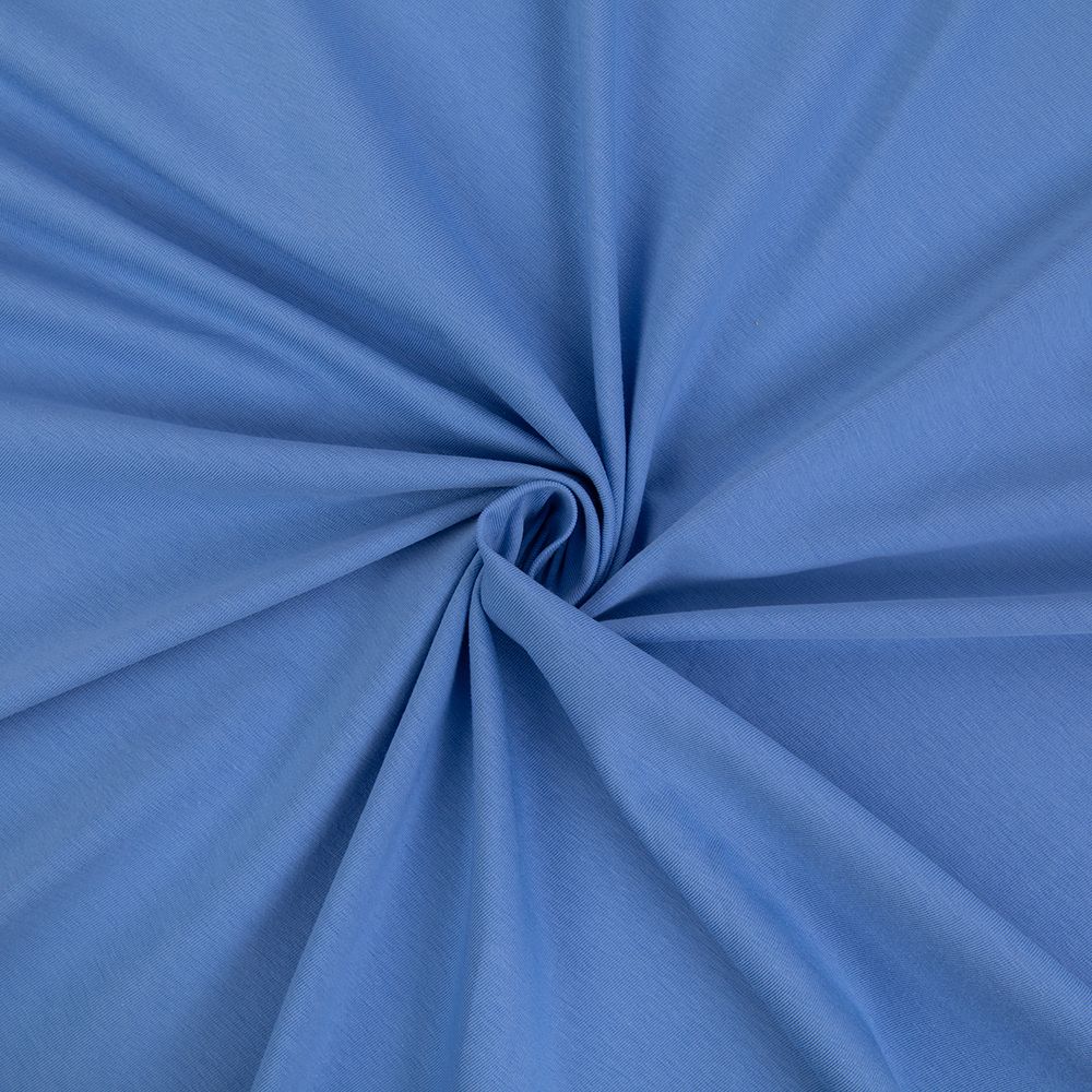 Кулирка 150±5 г/м², 40/1 Comp.Penye FULL LYC, 170 см / 10 метров, 28 голубой/blue, Gamma GCM