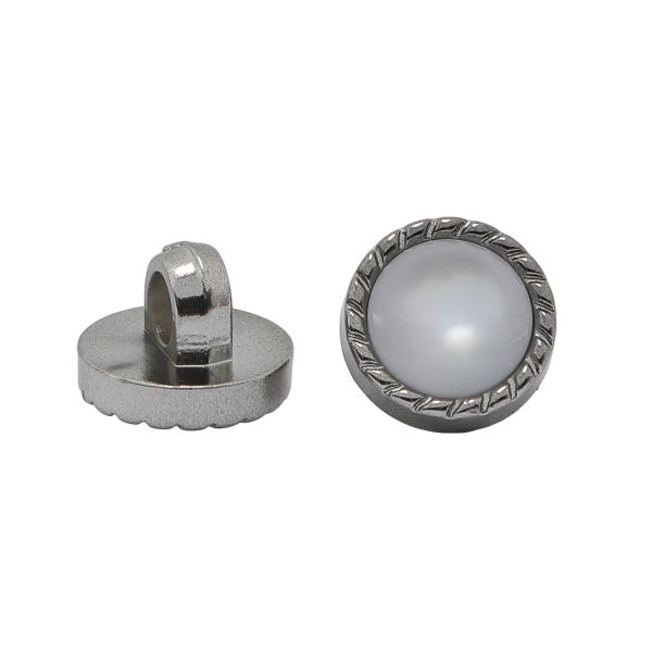 Пуговицы на ножке 16L=10 мм, (Nickel (никель)), 36 шт