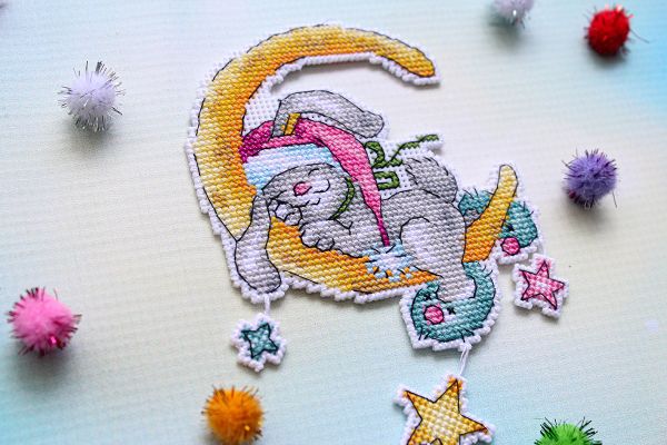 Набор для вышивания нитками МП Студия (Жар-птица), Сладкий сон, 11х10 см