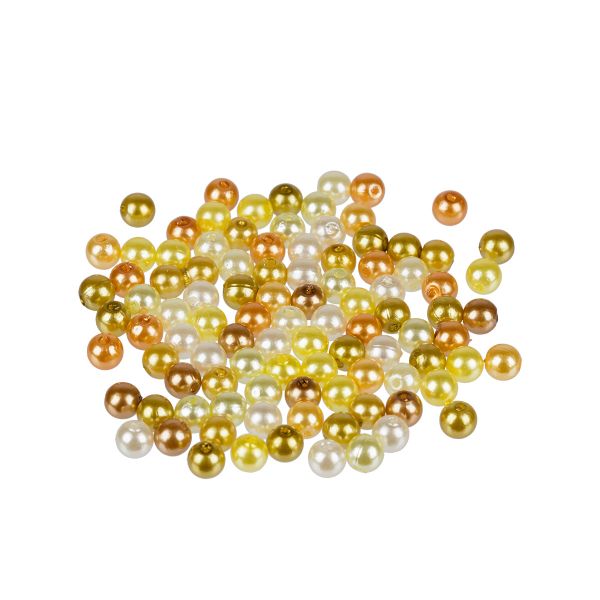 Бусины пластик ⌀6 мм, 100±2 г (10х10±0.2 г), №04 ассорти, Zlatka PB-1