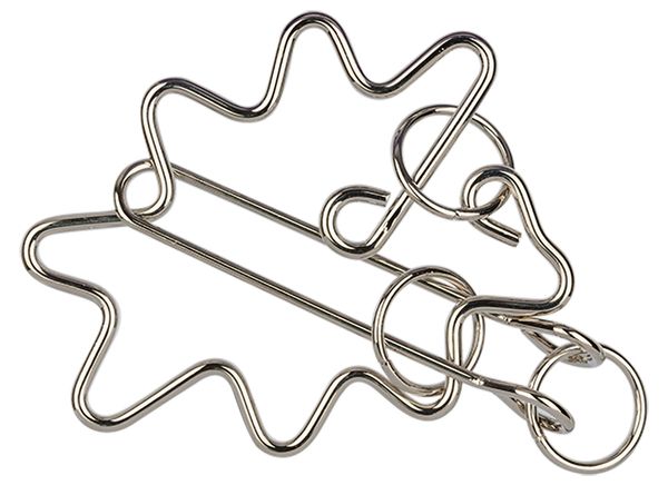 Головоломка металлическая, 1 шт, Облако 5 элементов, Delfbrick DLM-35