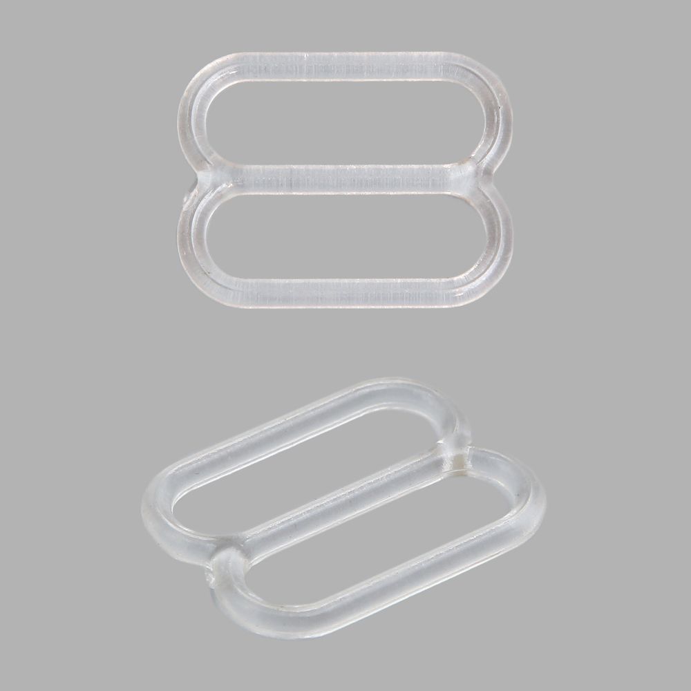 Рамки-регуляторы для бюстгальтера пластик 15.0 мм, прозрачный, 100 шт, 626125