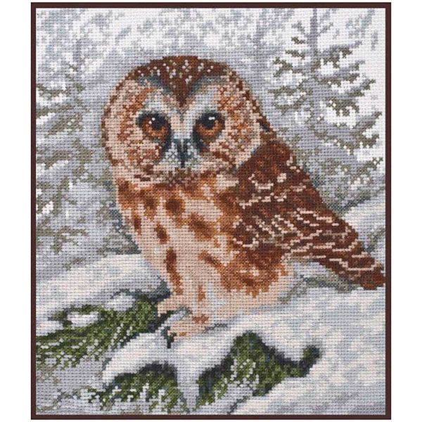 Набор для вышивания нитками Палитра, Сова, 19х23 см