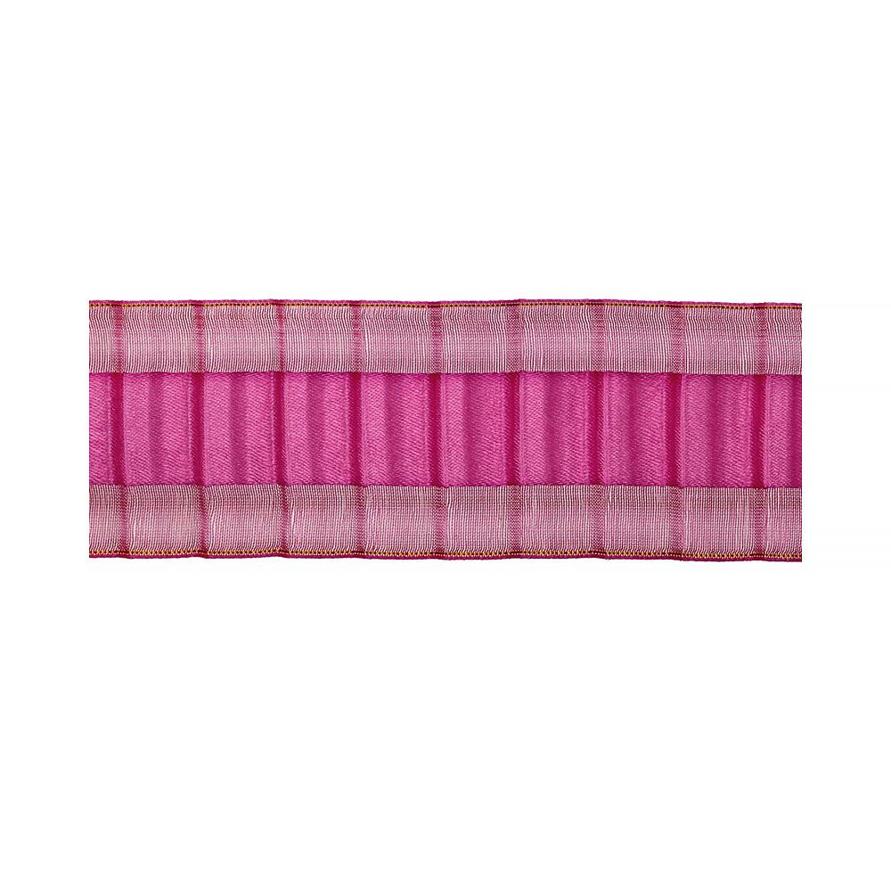 Лента капроновая (органза) гофрированная 38.0 мм / 22.5 метров, 033 лиловый, Blitz ORV-38