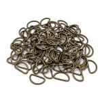 Полукольцо сварное металл внутр. 25 мм (внешн. 30х18 мм, ⌀2.5 мм), 100 шт, латунь, 816B-113