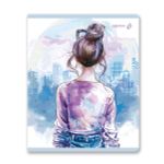 Тетрадь ученическая общая, выборочный лак, A5+ 80 л. на скобе 65 г/м², белизна 100 %, 5 шт, клетка, 01127 Оглянись!, Светоч Т81