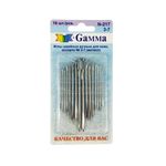 Иглы ручные для кожи №3-7, 16 шт, острые, Gamma N-217