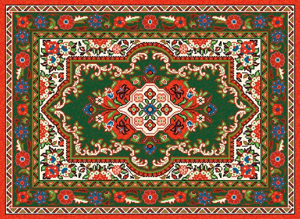 Пазл фигурный деревянный 156 элементов, PZLF-031 Ковер из прошлого, Фрея