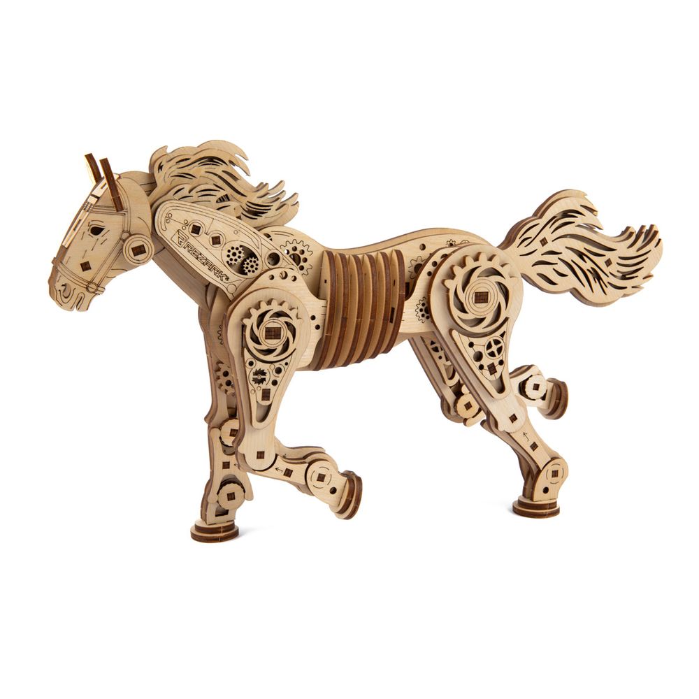 Пазл Серия Механика Пазл 3D 166 элементов, Механическая лошадь, Rezark, MGR-13
