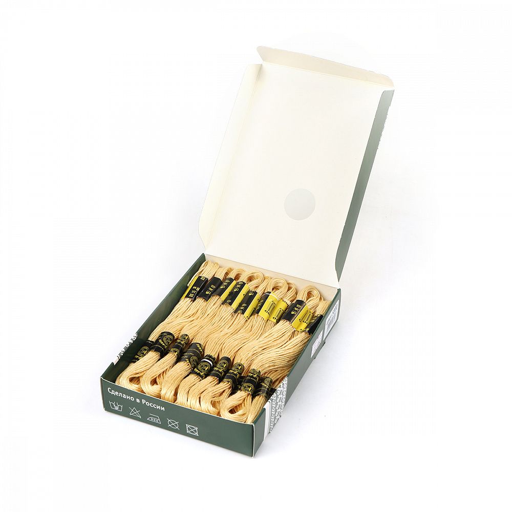 Мулине ПНК им.Кирова цв.5000 бежевый, 24 мотка по 8 метров