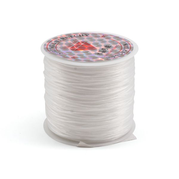 Нитки силиконовые, плоские, L=50м, цвет прозрачный 4445302