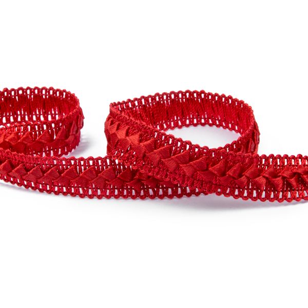 Тесьма декоративная Gamma Самбоса GSL-101 20 мм, 33 м, 123 коричнево-бордовый