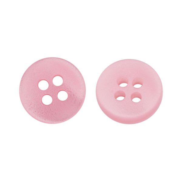 Пуговицы 4 прокола 18L=11 мм, пластик, col.09 розовый, 72 шт, CN2842