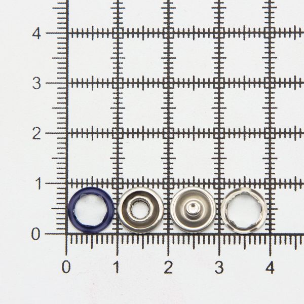 Кнопка рубашечная (джерси) открытая ⌀9.5 мм, ≈144 шт, МЕТАЛЛ, эмаль, 569 т.синий матовый, NEW STAR