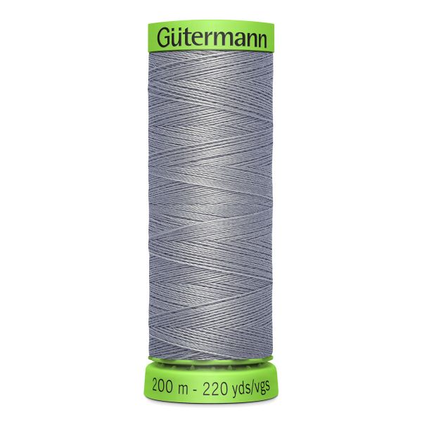 Нитки для тонких тканей Gutermann Extra Fine 150, 200м, 040 пепельно-серый, 5 катушек