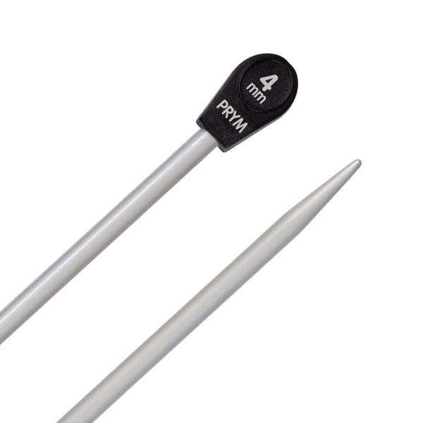 Спицы прямые ⌀4.0 мм, 35 см, 2 шт, с наконечниками, Prym 191465