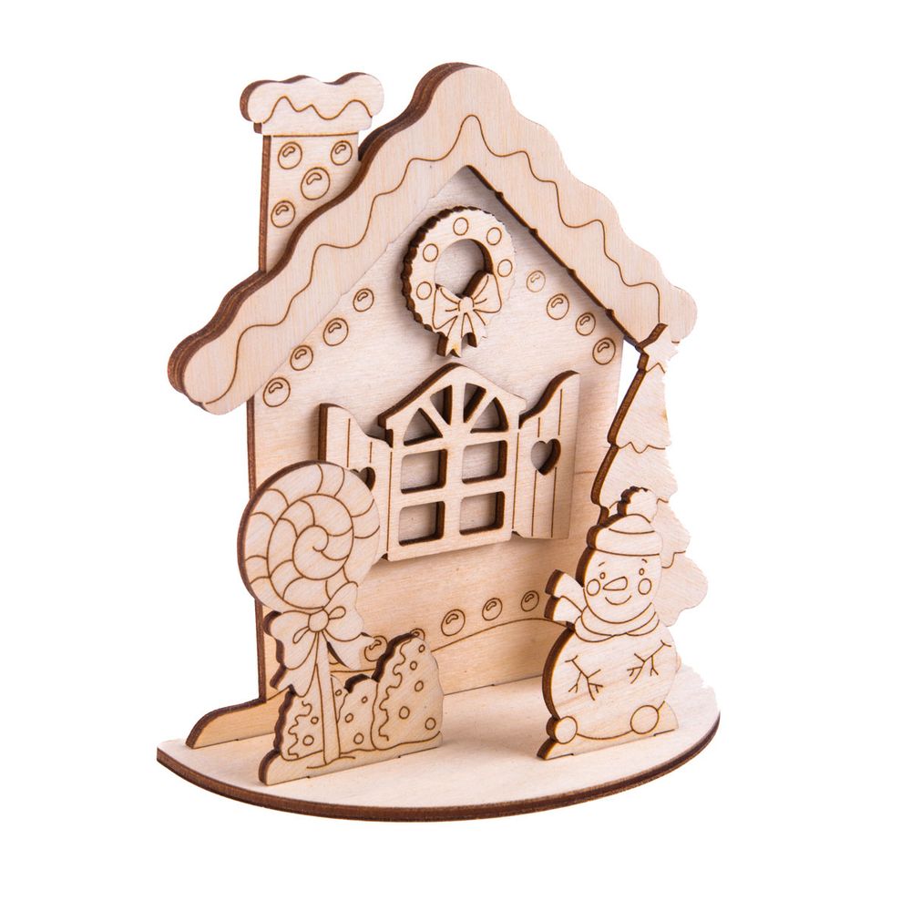 Заготовка из фанеры Композиция на подставке 20х6х13 см, 0.3 см, Mr.Carving, ВД-1273