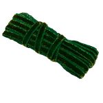 Лента бархатная (тесьма) 10.0±2 мм / 10±0.5 метров, с метанитом, рис 9252 зеленый, Blitz С3722Г17